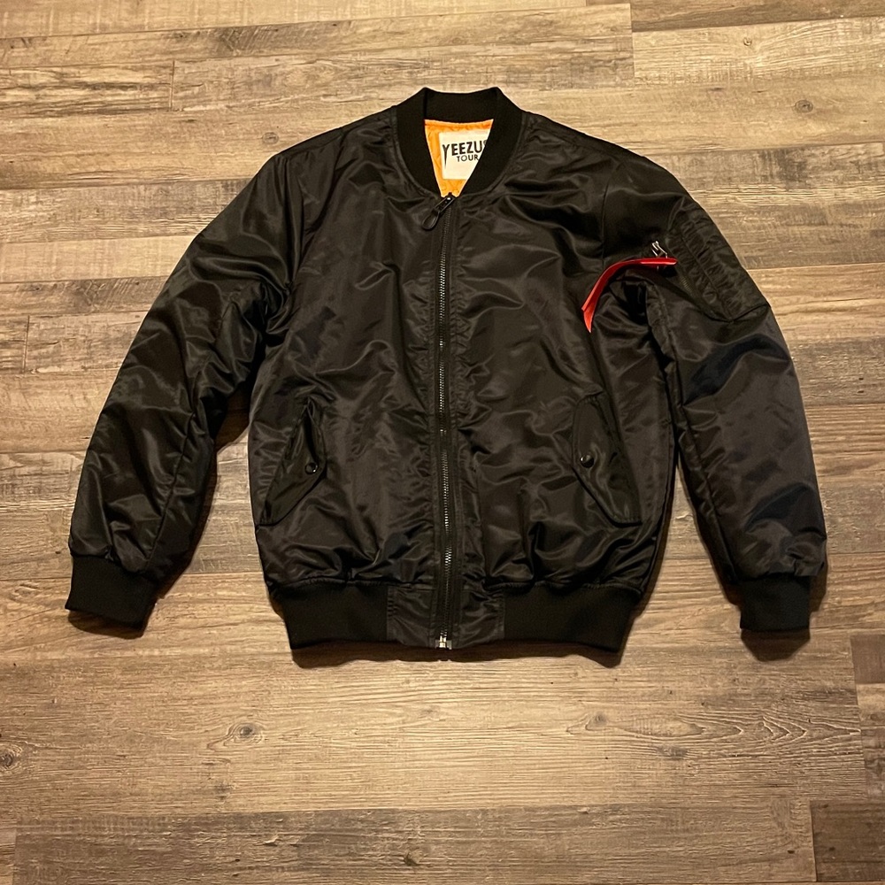 Yeezy Jet Black Varsity Bomber Jacket